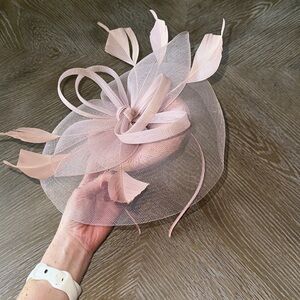 Blush fascinator. Worn once. Perfect for bridal tea.